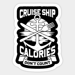 Cruise Ship Calories Don't Count Sticker